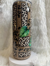#241 - Tropical Cheetah Patchwork 20 oz skinny straight