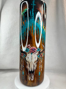 #217 Western Woodgrain V Split, 30 oz Skinny Straight.