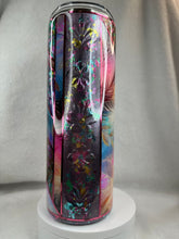 #215 Floral Mixed Media Mash Up, 20 oz Skinny Straight.