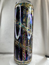 #218 Colorshift Foil Base Tapeoff W/Ink Swirl, 30 oz Skinny Straight.