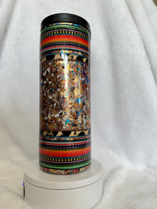 #233 Serape Bullskull 25 oz Duo Skinny Straight 2Lids