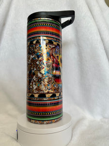 #233 Serape Bullskull 25 oz Duo Skinny Straight 2Lids