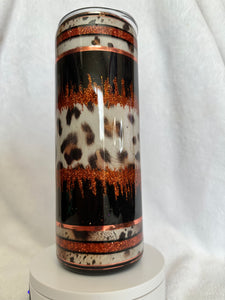 #235 Banded copper Cheetah 20 oz Skinny Straight