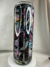#216 Double Ink Swirl Tape Off, 20 oz Skinny Straight.
