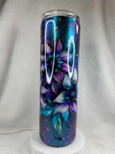 #174 Floral Colorshift 30 oz Skinny Straight