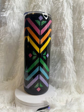 #244 - Abstract Rainbow Template 20 oz skinny straight