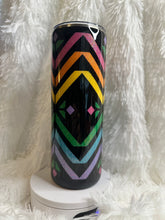#244 - Abstract Rainbow Template 20 oz skinny straight