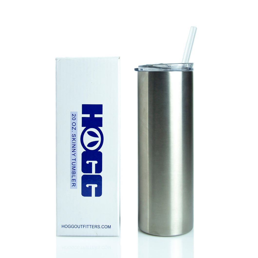 20 oz Skinny Straight Stainless Steel Double Wall.