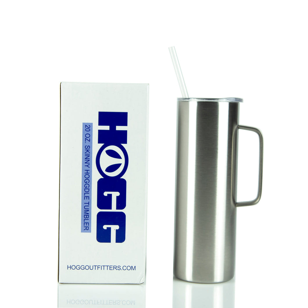 20 oz Skinny Straight Hoggdle Steel Double Wall.